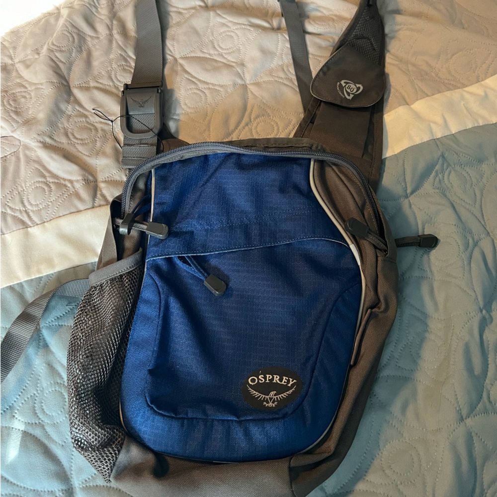 Osprey Veer Messenger Bag Shoulder Strap Medium Day Pack Blue Black Hiking
